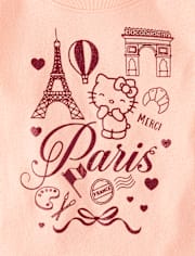 Toddler Girls Hello KittyÂ® Glitter Paris Baby Tee