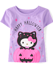 Toddler Girls Hello Kitty® Glow Happy Halloween Graphic Tee