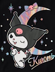 T-shirt graphique holographique Kuromi™ pour fille