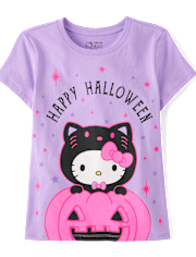 T-shirt graphique Hello Kitty® Glow Happy Halloween pour fille