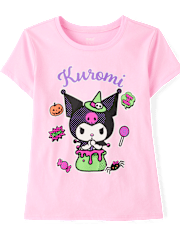 T-shirt graphique Halloween Glow Kuromi™ pour filles