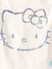 T-shirt bébé holographique Hello Kitty® pour fille