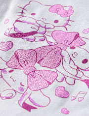 T-shirt bébé Hello Kitty® et ses amis à nœud pailleté pour fille