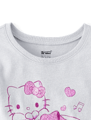 T-shirt bébé Hello Kitty® et ses amis avec nœud pailleté
