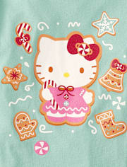 Girls Hello Kitty® Glitter Gingerbread Graphic Tee
