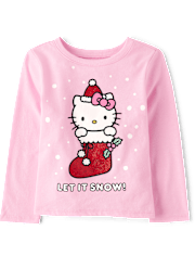 Toddler Girls Hello Kitty® Glitter Stocking Graphic Tee