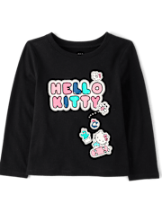 Toddler Girls Hello Kitty® Glitter Patch Graphic Tee