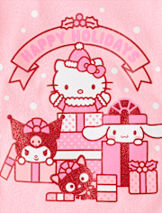 Toddler Girls Hello Kitty® And Friends Glitter Happy Holidays Graphic Tee