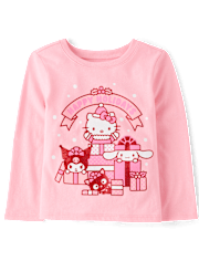Toddler Girls Hello Kitty® And Friends Glitter Happy Holidays Graphic Tee