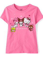 Girls Hello Kitty® And Friends Melt My Heart Graphic Tee