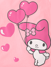 Girls My Melodyâ¢ Glitter Balloon Graphic Tee