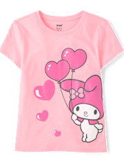 Girls My Melodyâ¢ Glitter Balloon Graphic Tee
