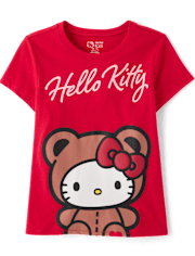 T-shirt graphique Hello Kitty® Puff Print Bear pour fille