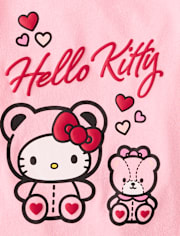 Toddler Girls Hello KittyÂ® Puff Print Bear Graphic Tee