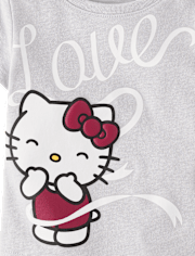 Toddler Girls Hello KittyÂ® Puff Print Love Baby Tee