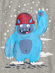 Baby And Toddler Boys Winter Yeti Graphic Tee