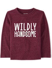 Baby And Toddler Boys Wildly Handsome Graphic Tee