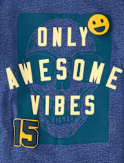 Boys Only Awesome Vibes Graphic Tee