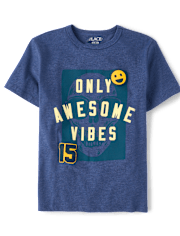 Boys Only Awesome Vibes Graphic Tee