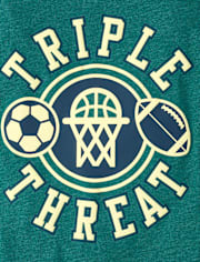 Boys Triple Threat Sports Graphic Tee