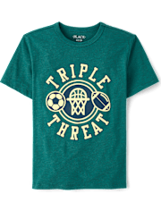 Boys Triple Threat Sports Graphic Tee