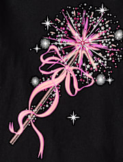 Baby And Toddler Girls Princess Wand Graphic Tee