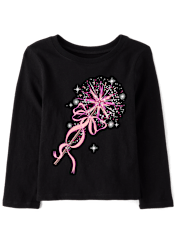 Baby And Toddler Girls Princess Wand Graphic Tee