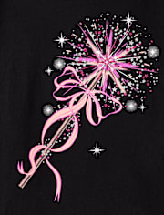Girls Princess Wand Graphic Tee