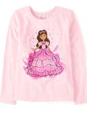 Girls Princess Girl Graphic Tee