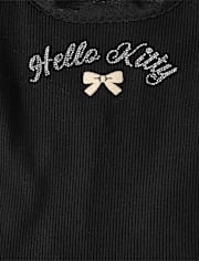 Girls Hello KittyÂ® Embellished Ribbed Baby Tee