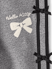Girls Hello KittyÂ® Side Stripe Bow Premium Fleece Jogger Pants