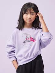 Girls Hello Kitty® Rhinestone Premium Fleece Sweatshirt