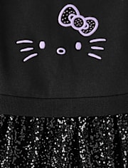 Girls Hello KittyÂ® Sequin Sweatshirt Dress