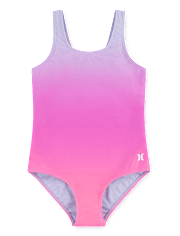 Girls Hurley Gradient One Piece Swimsuit