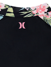 Girls Hurley Tropical 3-Piece Swimsuit