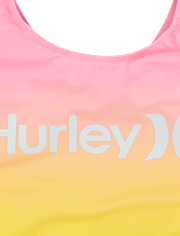 Girls Hurley Rainbow Gradient One Piece Swimsuit