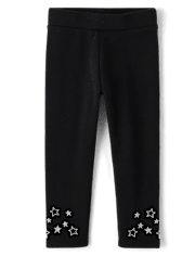 Baby And Toddler Girls Glitter Star Winter Warm Leggings