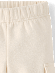 Toddler Garment Dyed Premium Fleece Wide Leg Cargo Lounge Pants