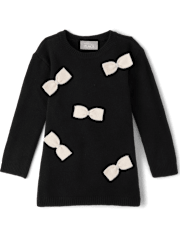 Baby And Toddler Girls Bow Sweater Dress
