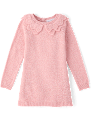 Baby And Toddler Girls Scalloped Sweater Dress