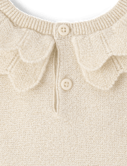 Baby And Toddler Girls Scalloped Sweater Dress