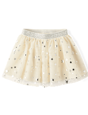 Toddler Girls Foil Star Tutu Skirt