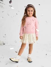 Toddler Girls Foil Star Tutu Skirt
