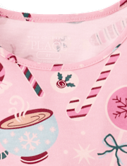 Robe babydoll imprimée pour bébés et petites filles