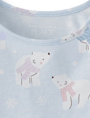 Baby And Toddler Girls Print Babydoll Dress