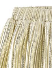 Toddler Girls Metallic Pleated Skirt