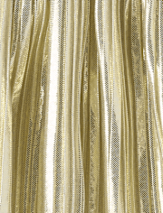 Toddler Girls Metallic Pleated Skirt