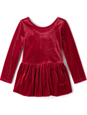 Baby And Toddler Girls Velour Bubble Dress