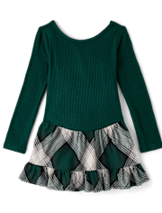 Baby And Toddler Girls Plaid Drop Waist Dress