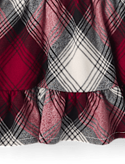 Robe à carreaux taille basse pour bébé et petite fille